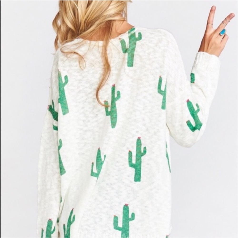 ISO. Show Me Your Mumu Cactus Varsity Sweater.